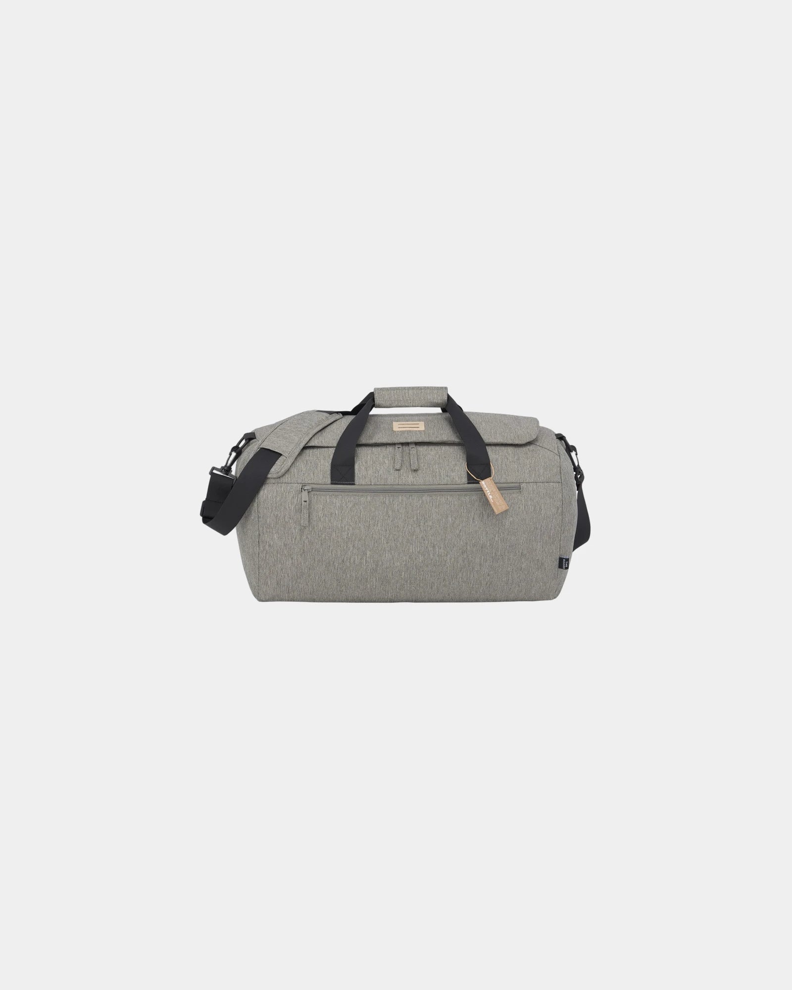 Custom recycled roll duffel bag with shoulder strap - 1
