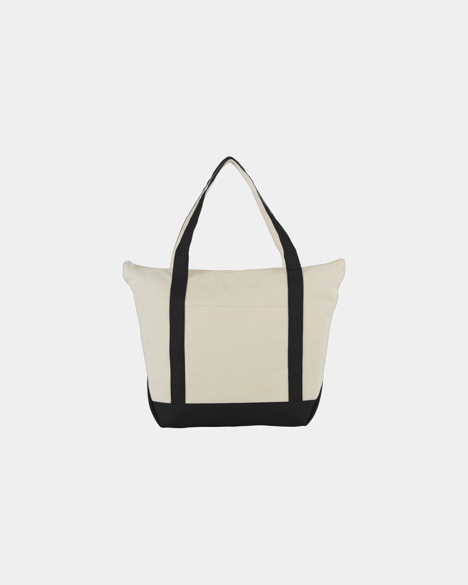 Custom cotton canvas zippered 19.75 in boat tote - 1