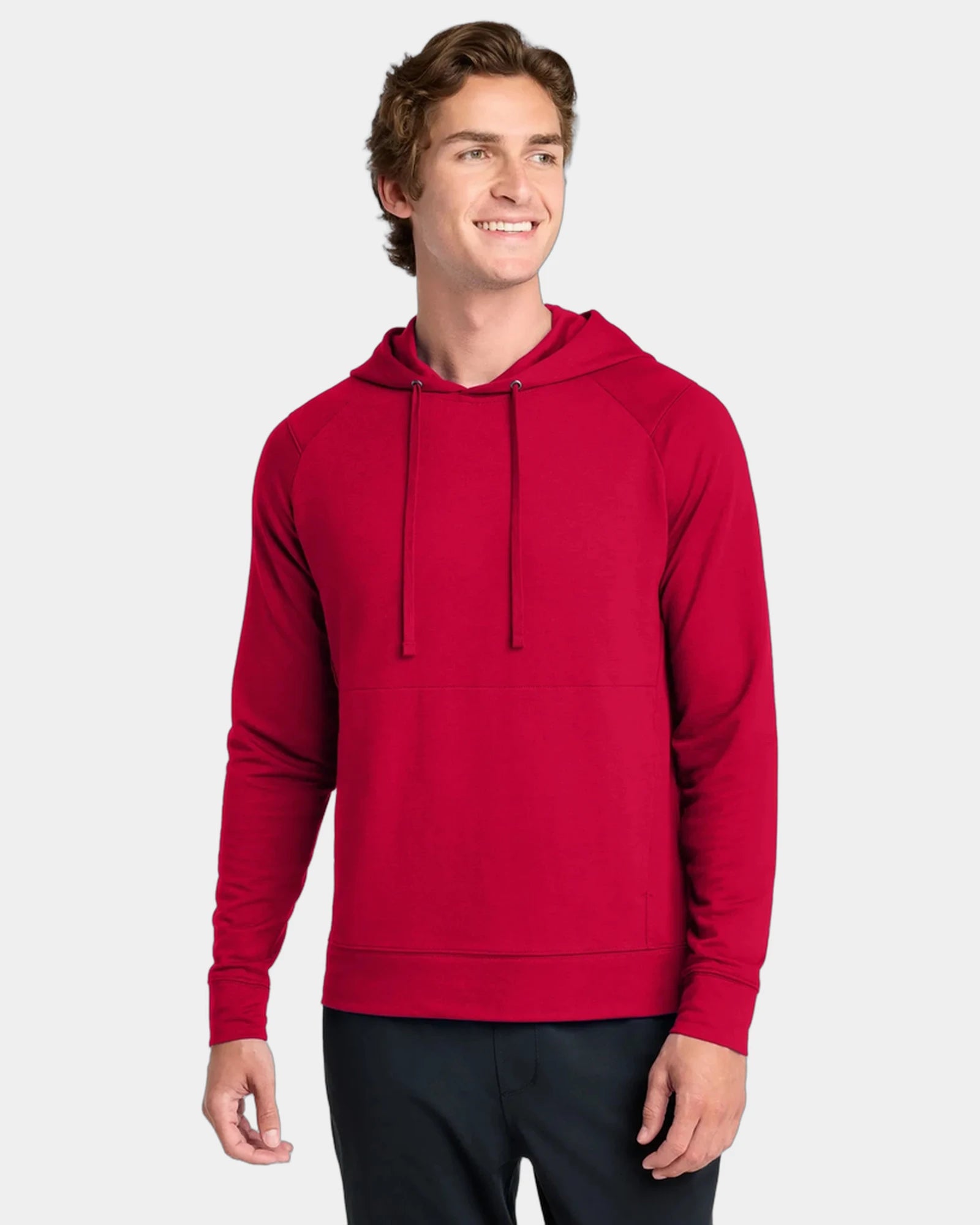 Custom fleece pullover hoodie Sport-Tek Sport-Wick Flex - Deep Red