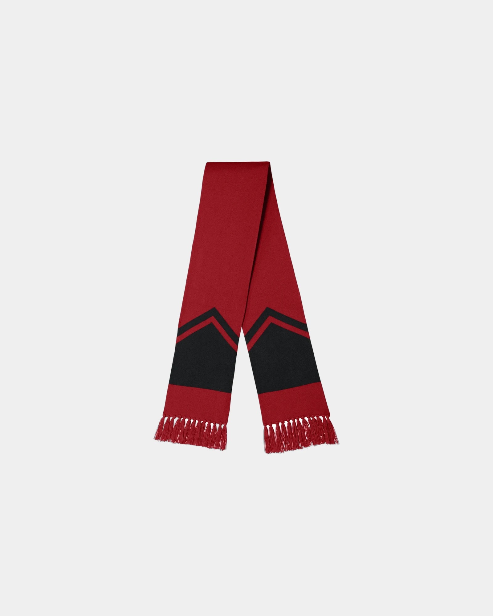 Custom double-layered Sport-Tek Gameday Scarf - Deep Red/ Black
