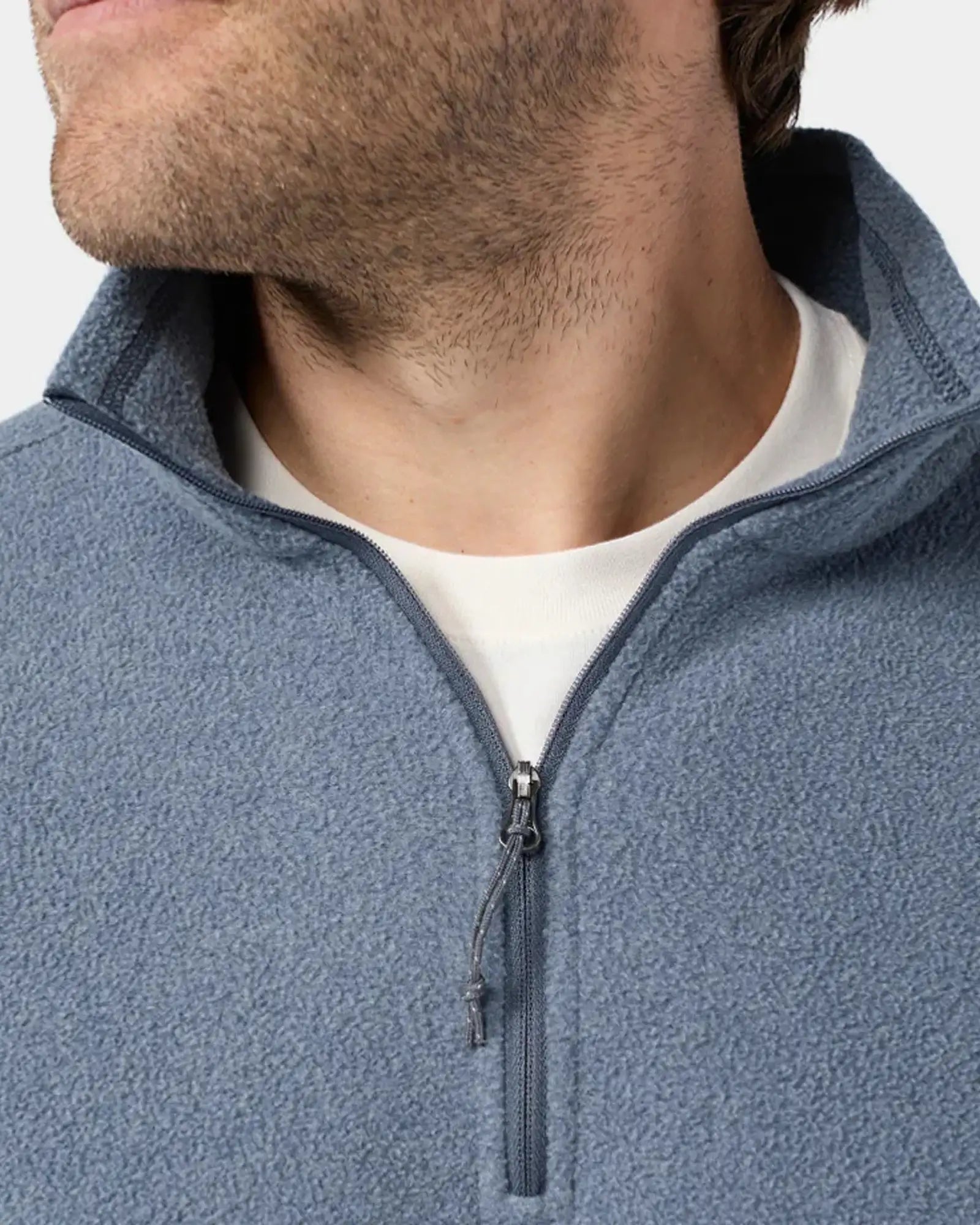Custom recycled fleece half-zip pullover for teams - 1