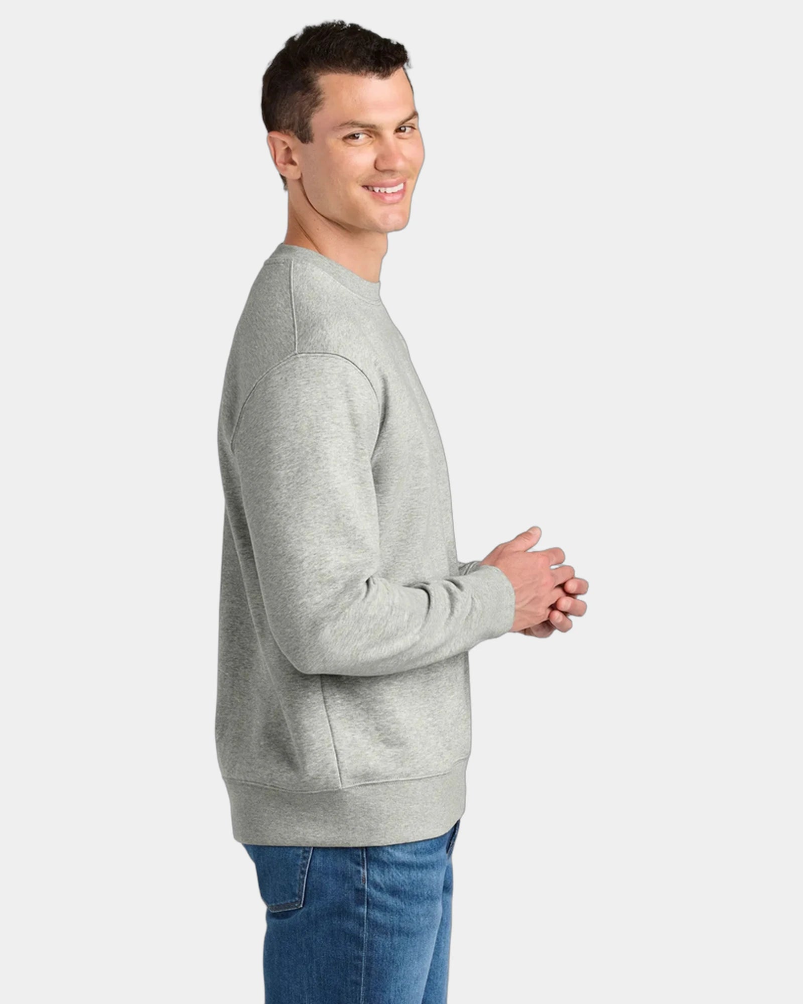 Custom organic cotton Stanley/Stella Changer 2.0 sweatshirt - Heather Grey