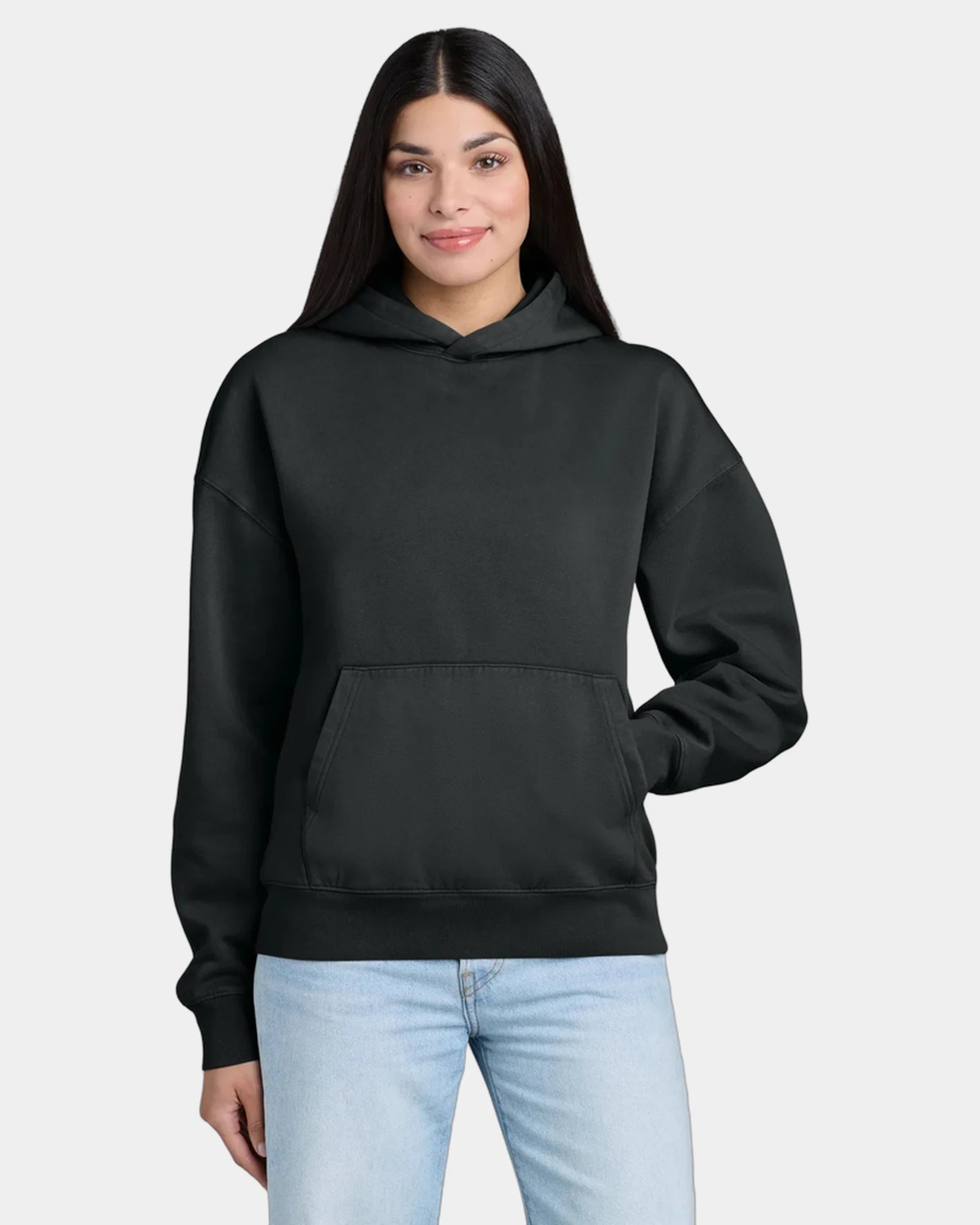 Custom organic cotton Stanley/Stella Chaser hoodie - G. Dyed Black Rock