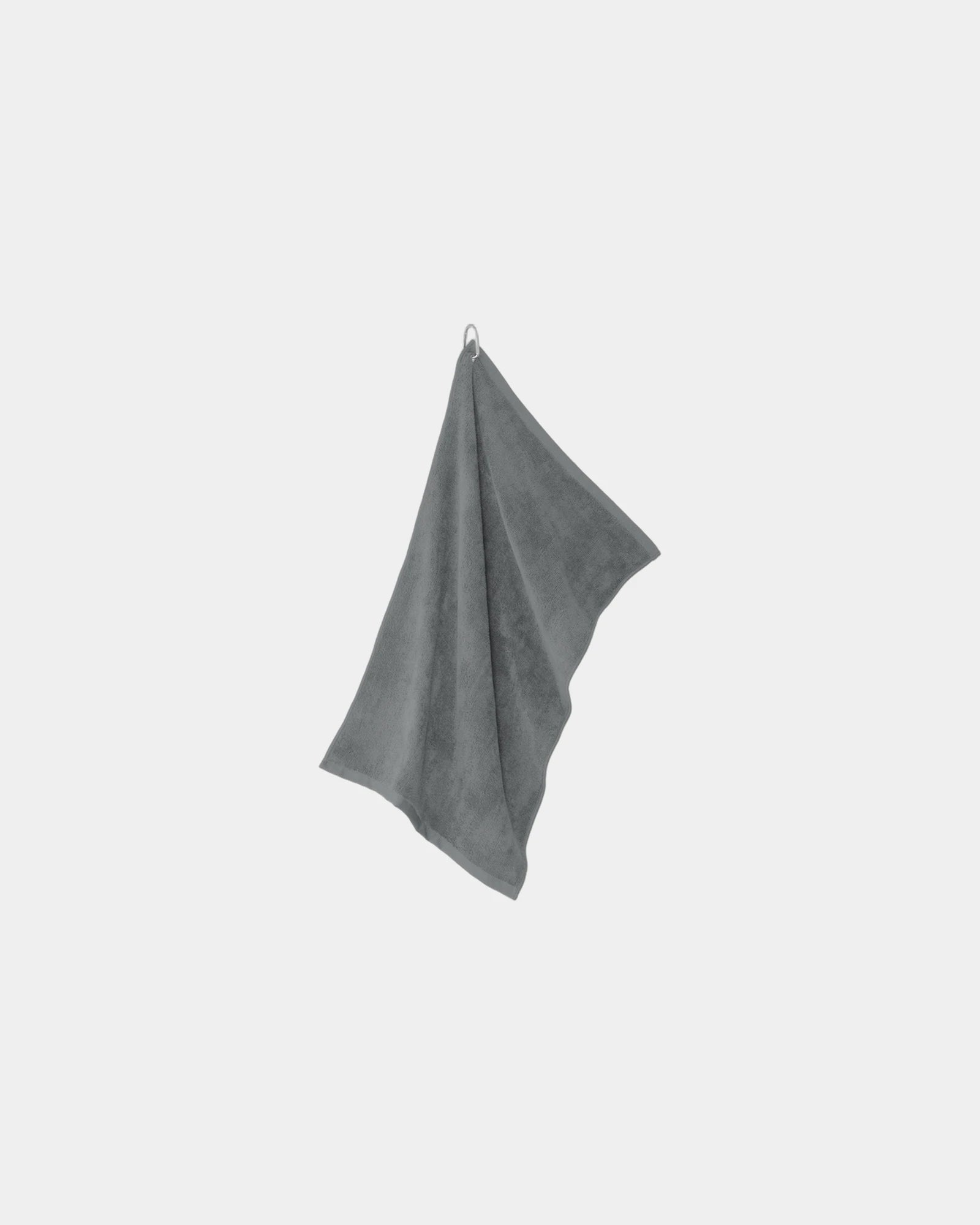 Custom microfiber golf towel Port Authority grommeted - Deep Smoke
