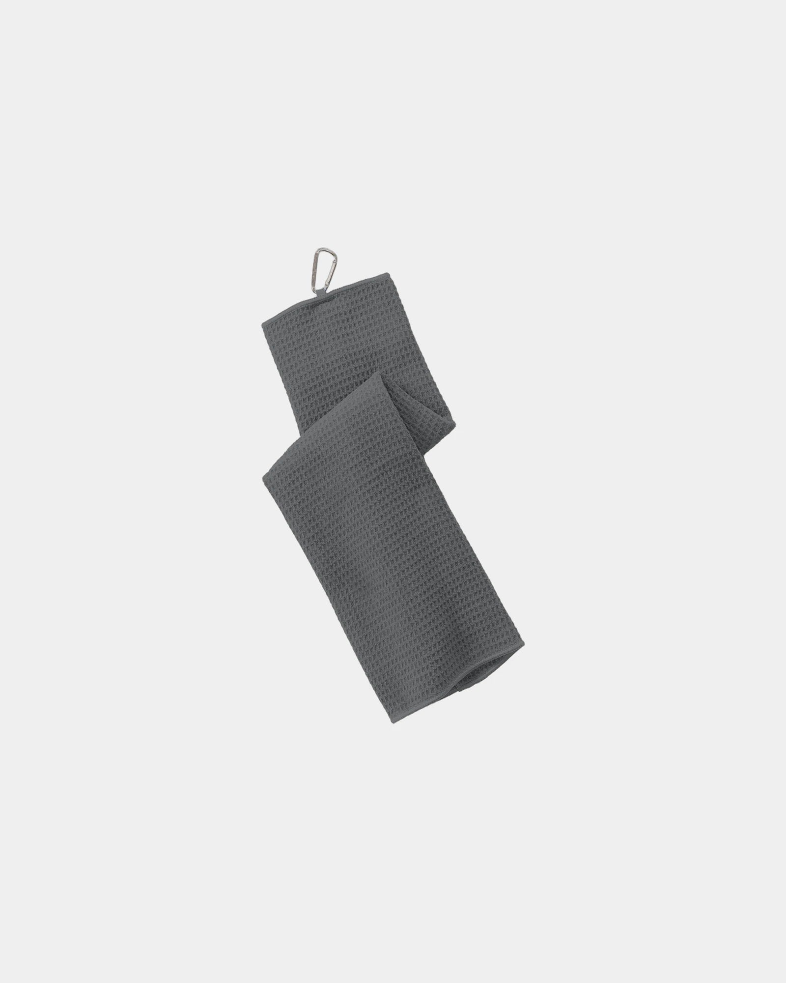 Custom microfiber golf towel Port Authority waffle - Deep Smoke