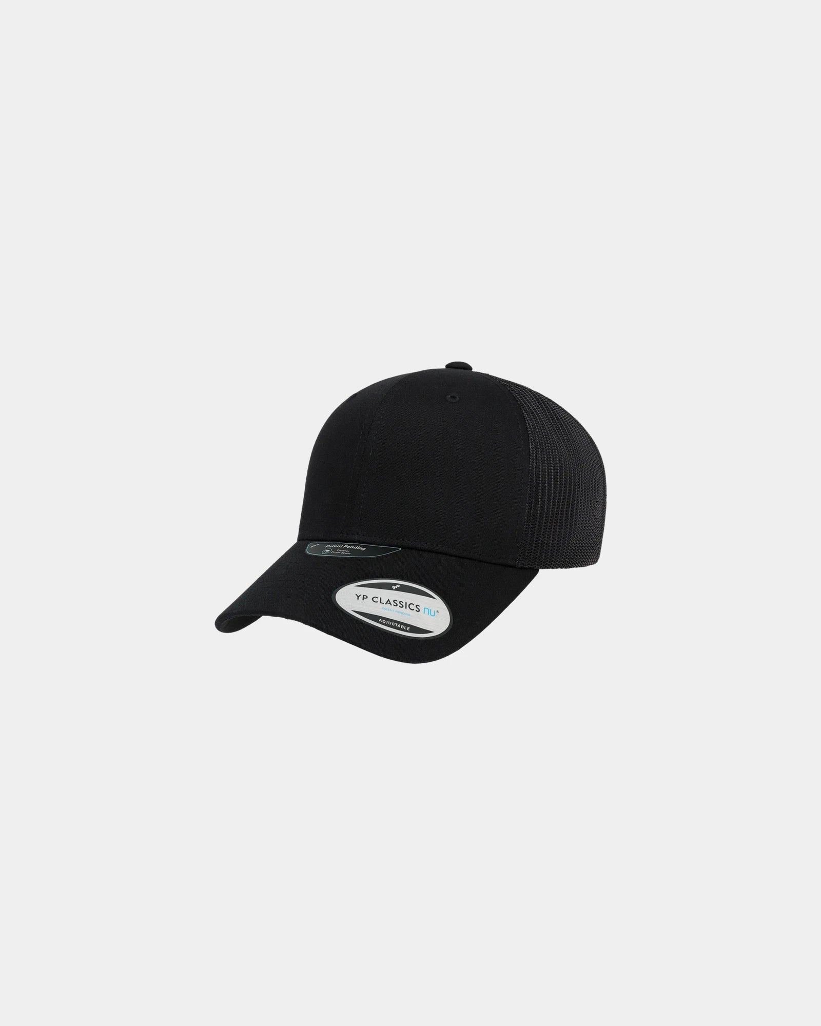 Custom mesh trucker snapback cap Flexfit nu Series - Black