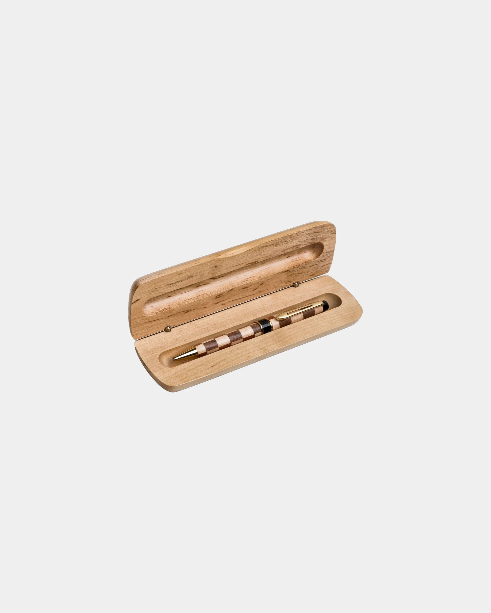 Custom maple wood pen box with laser engraving - 1