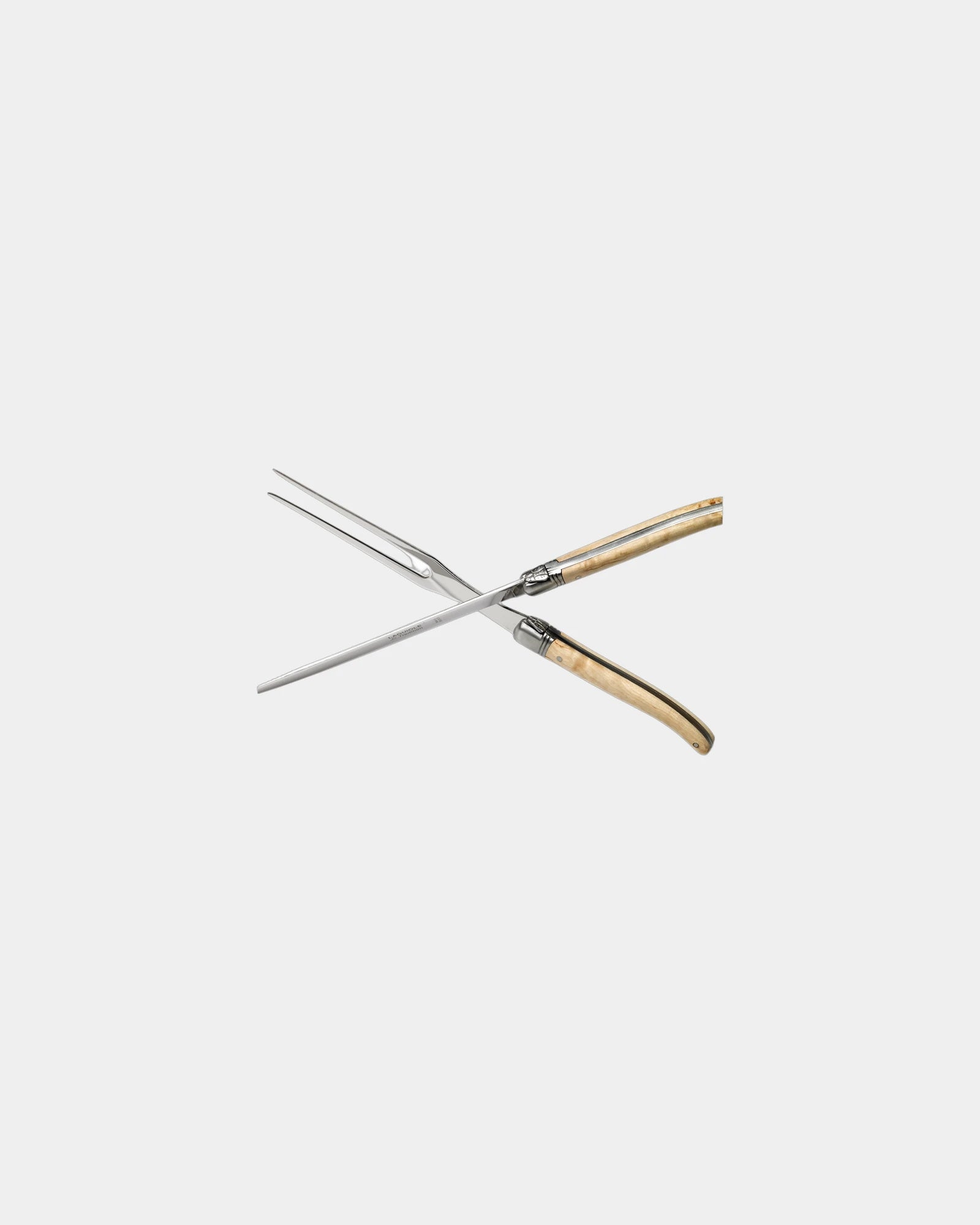 Custom Laguiole rosewood carving knife & fork set - 2