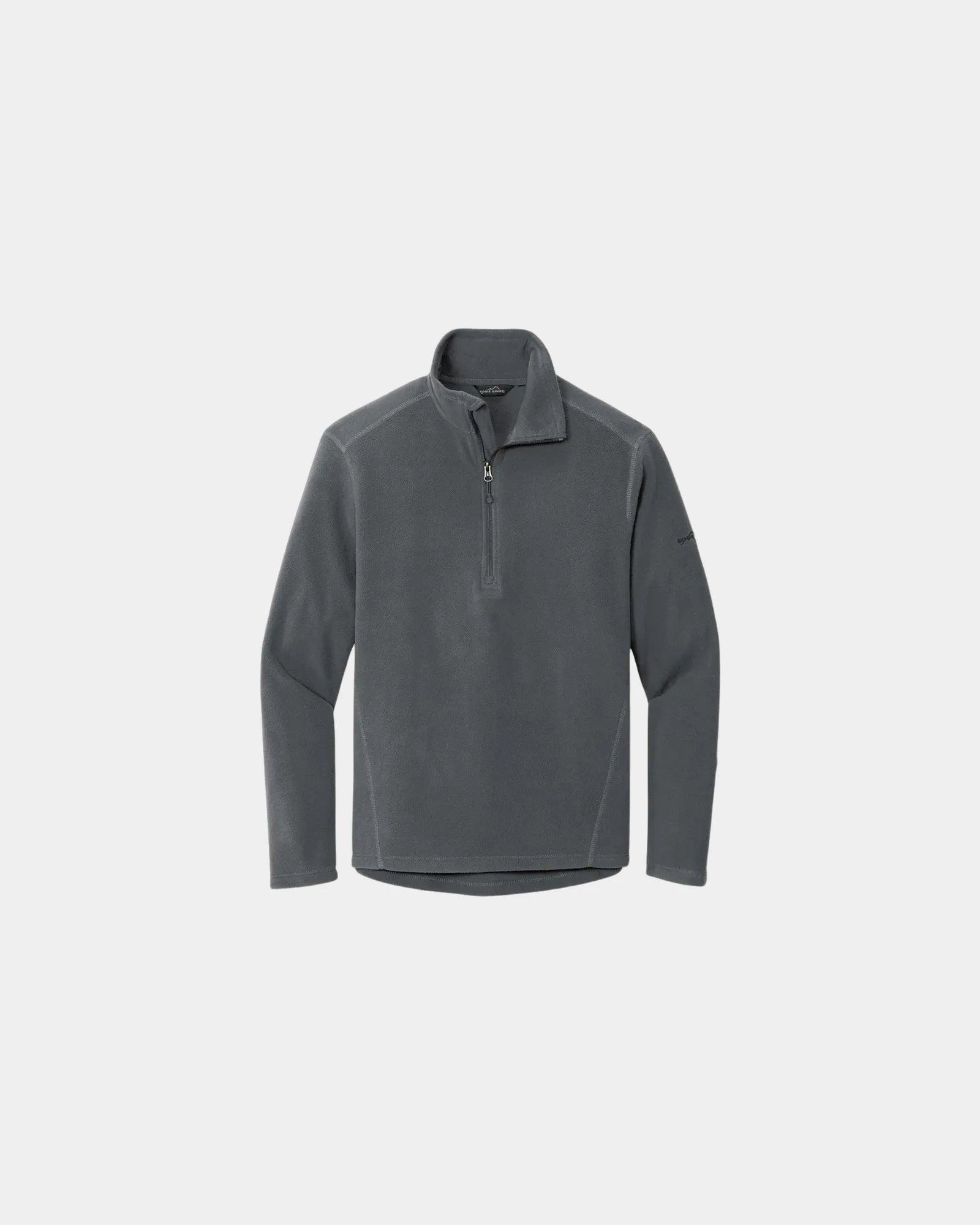 Custom polyester microfleece half-zip jacket - Gray Steel