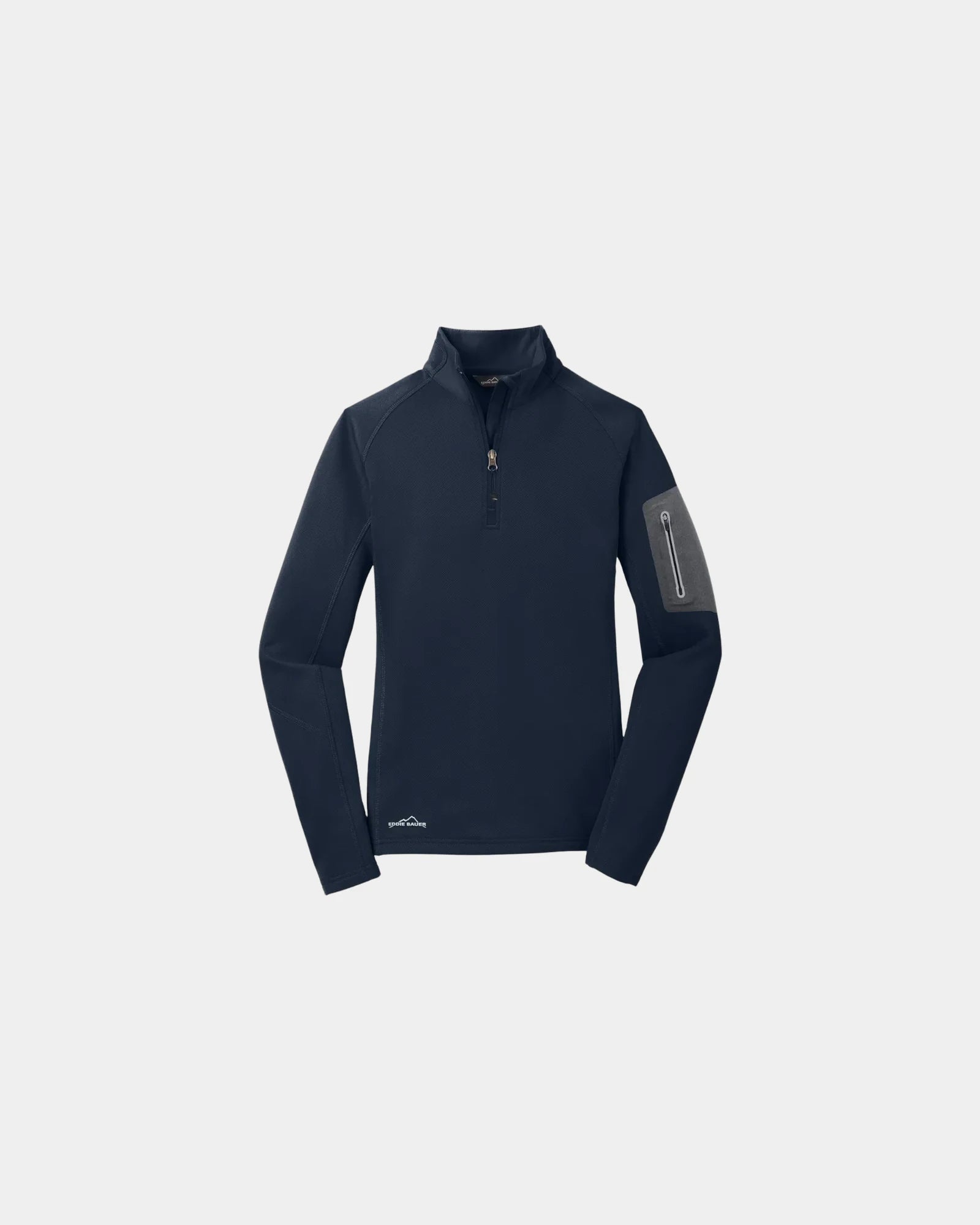 Custom half-zip performance fleece pullover for women - Navy Blue