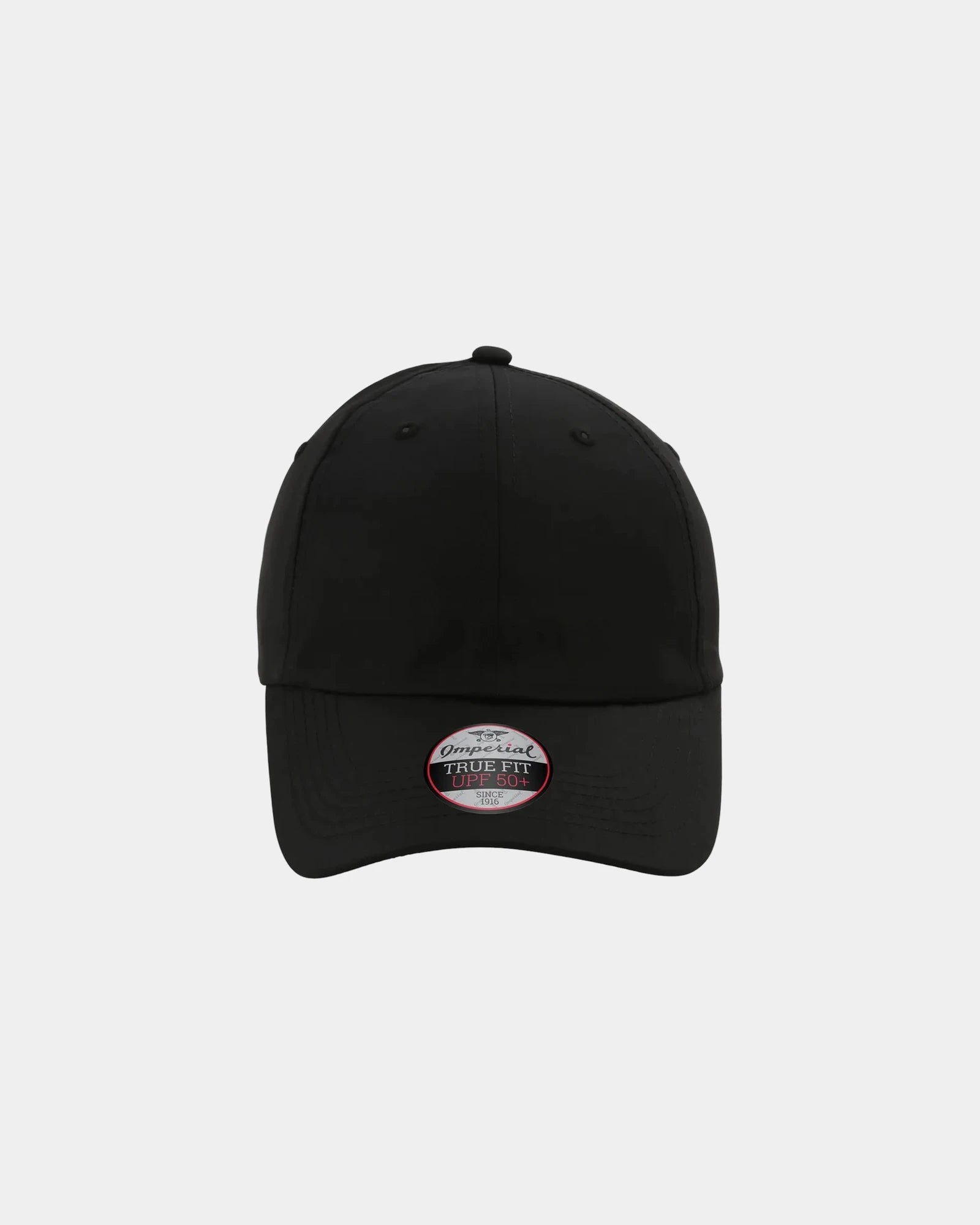 Custom recycled polyester performance cap UPF 50+ - Black