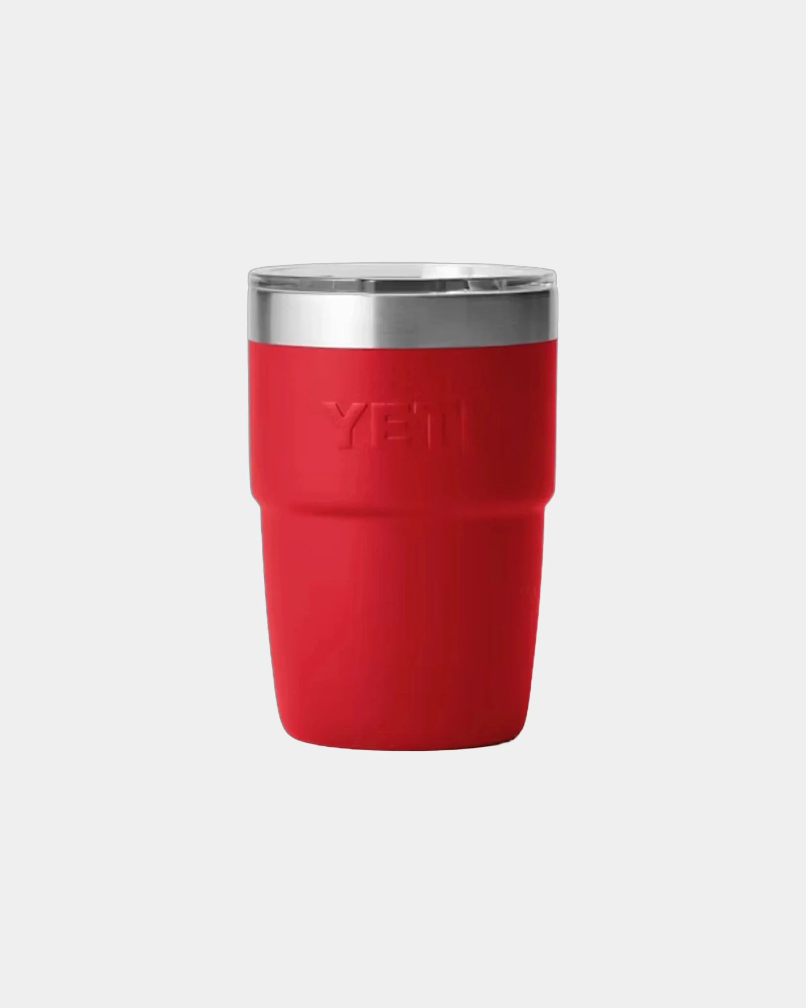 Custom insulated stainless steel Yeti Rambler 8 oz cup - Rescue Red