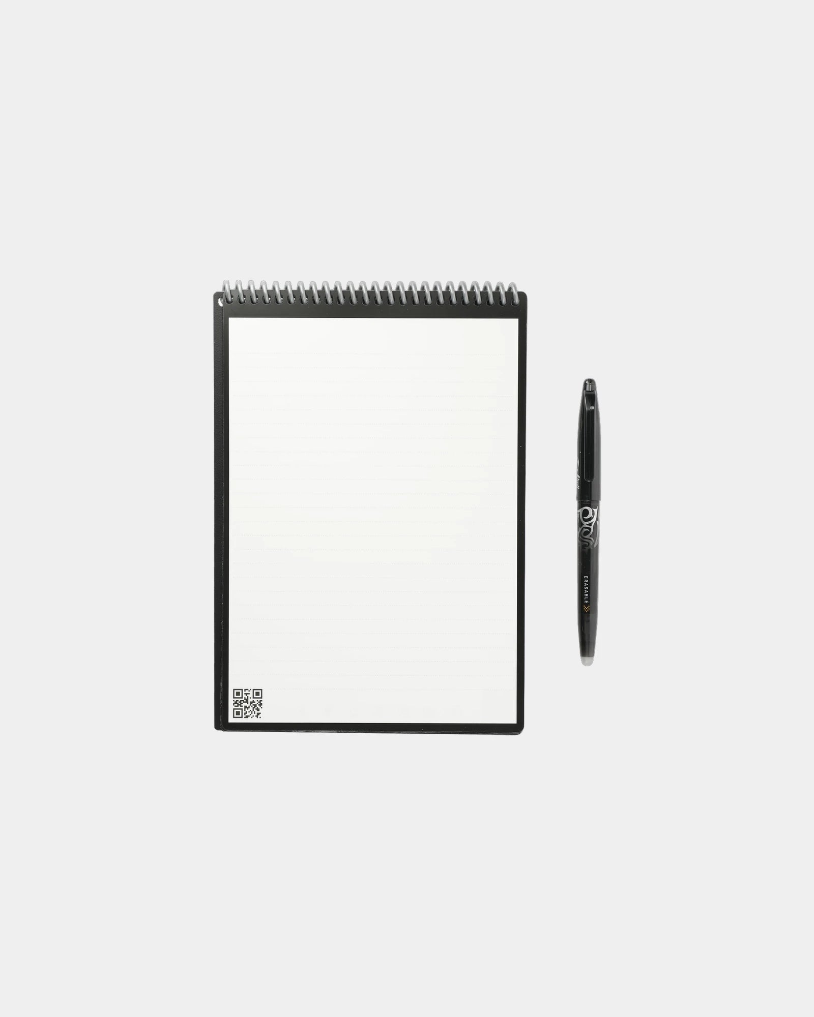Custom reusable flip notebook set with erasable pages - Black (Bk)