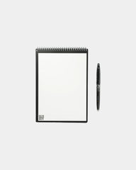 Custom reusable flip notebook set with erasable pages - Black (Bk)