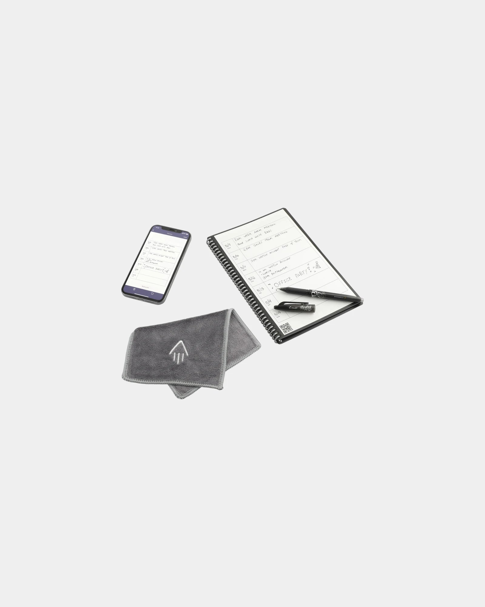 Custom reusable notebook set with pen and cloth - 16