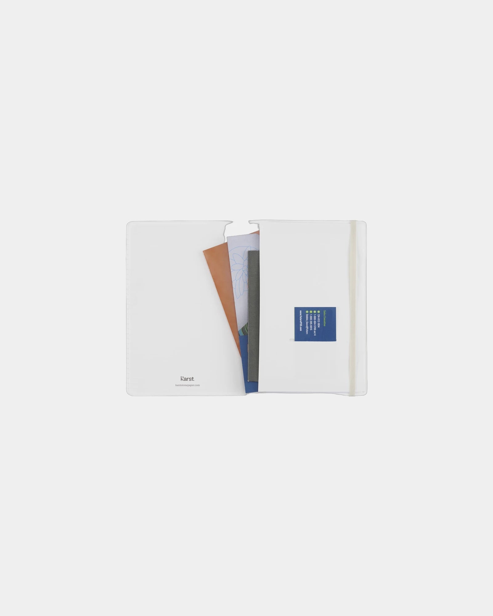 Custom waterproof stone paper Karst 5.5" x 8.5" notebook - 3