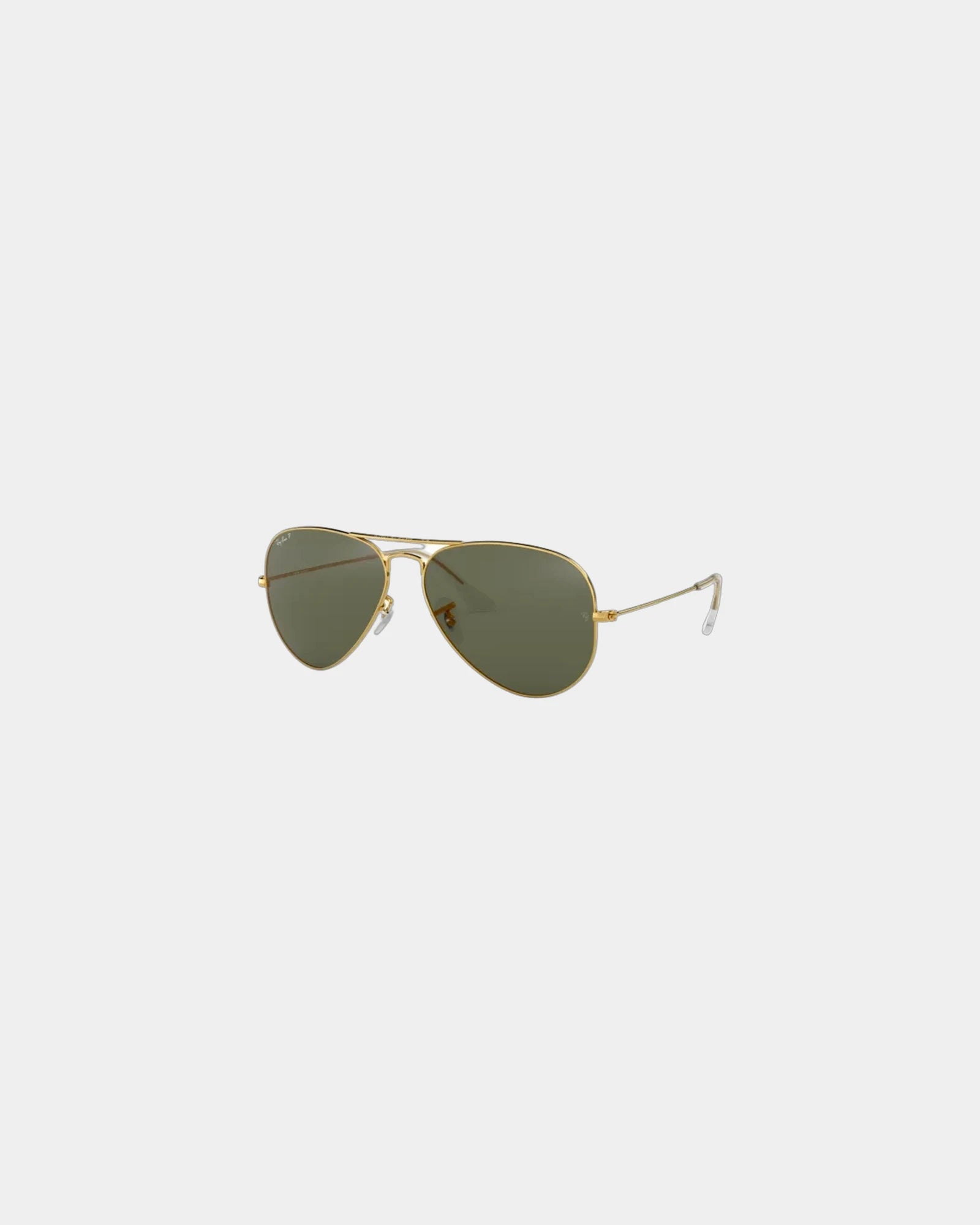 Branded polarized Ray-Ban Aviator Classic sunglasses - Gold/Polarized Crystal Green