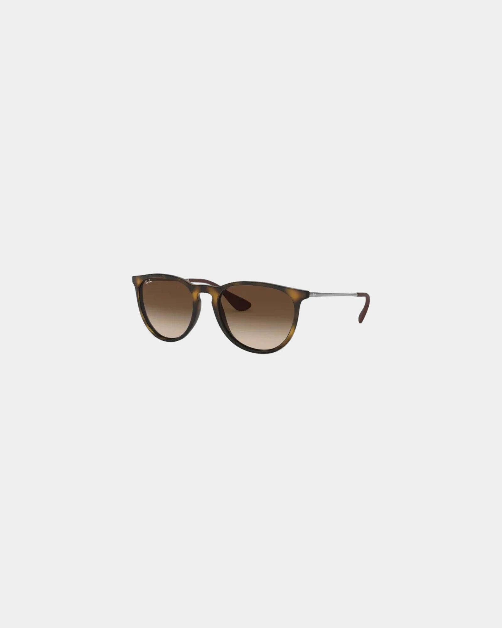 Branded oversized round Ray-Ban Erika sunglasses - Tortoise/Brown Gradient