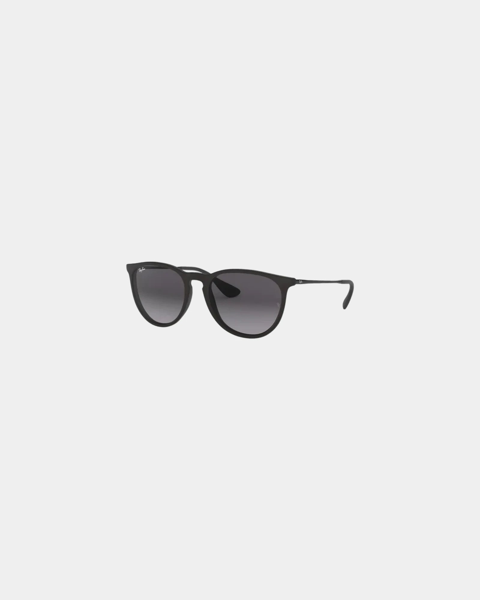 Branded oversized round Ray-Ban Erika sunglasses - Black/Grey Gradient