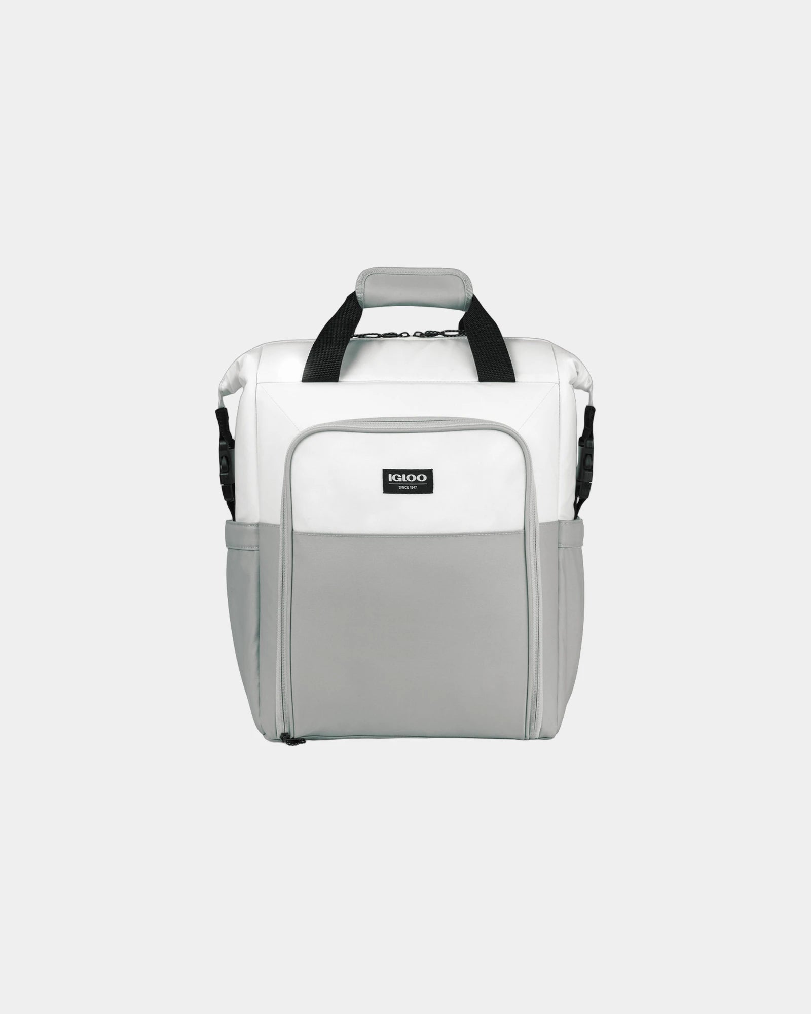 Custom insulated backpack cooler with MaxCold technology - White-Grey