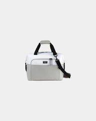 Custom 36-can insulated cooler bag with shoulder strap - White-Grey