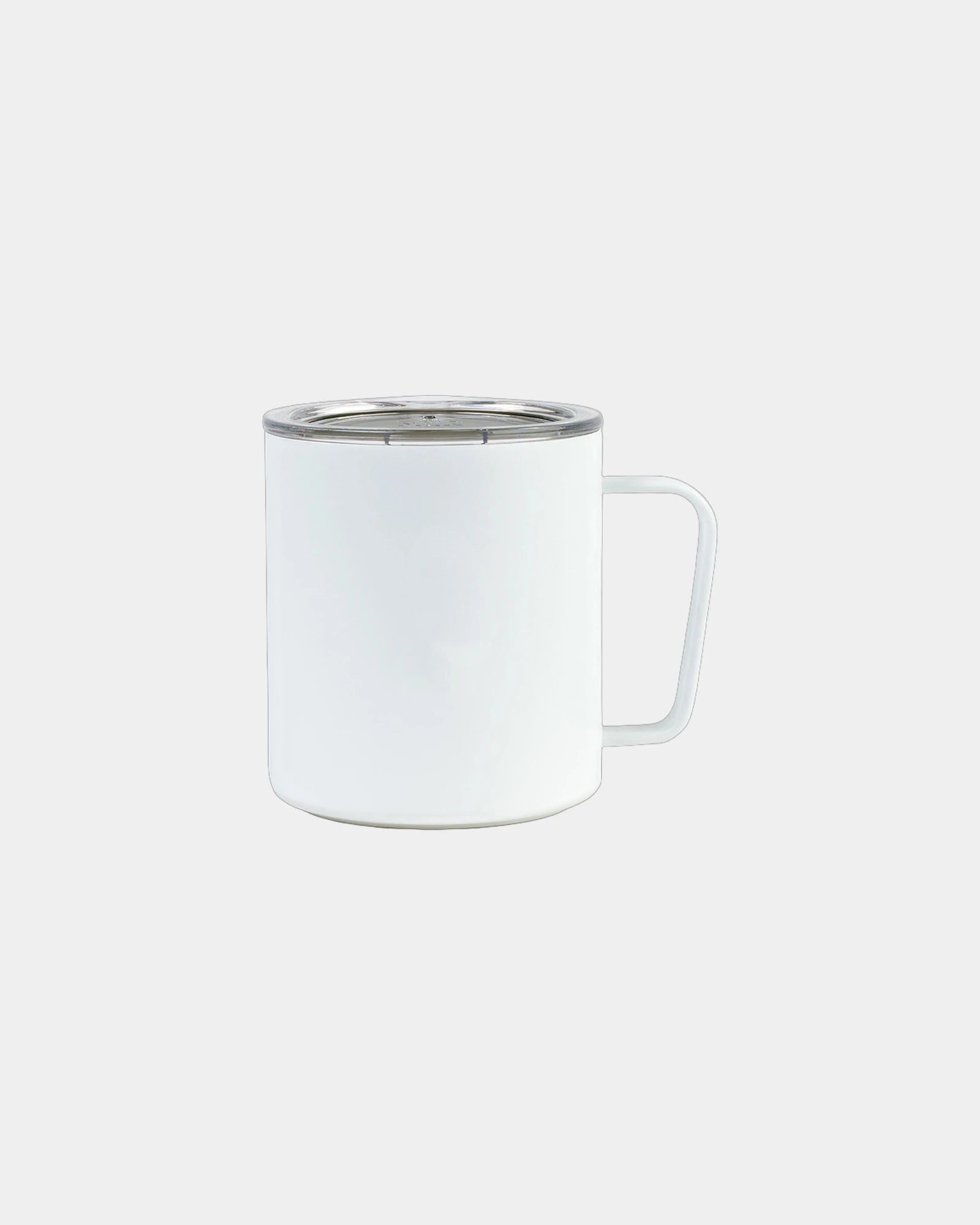 Custom insulated stainless steel 12-oz camp cup - White Powder