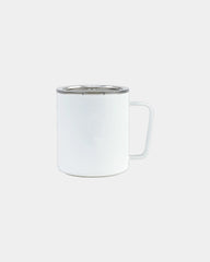 Custom insulated stainless steel 12-oz camp cup - White Powder