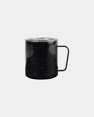 Custom insulated stainless steel 12-oz camp cup - Black Speckle