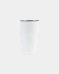 Custom stainless steel insulated tumbler 12 oz - White Powder