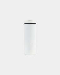 Custom insulated stainless steel 16 oz travel tumbler - White Powder