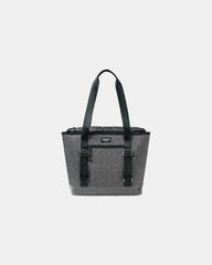 Custom 20-can dual compartment tote cooler bag - Heather Gray