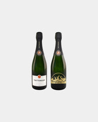 Custom etched Taittinger champagne bottle 750ml - 1