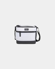 Custom 12-can cooler bag with front zip pocket - White