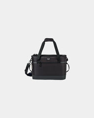 Custom 42-can polyester cooler bag with shoulder strap - Black