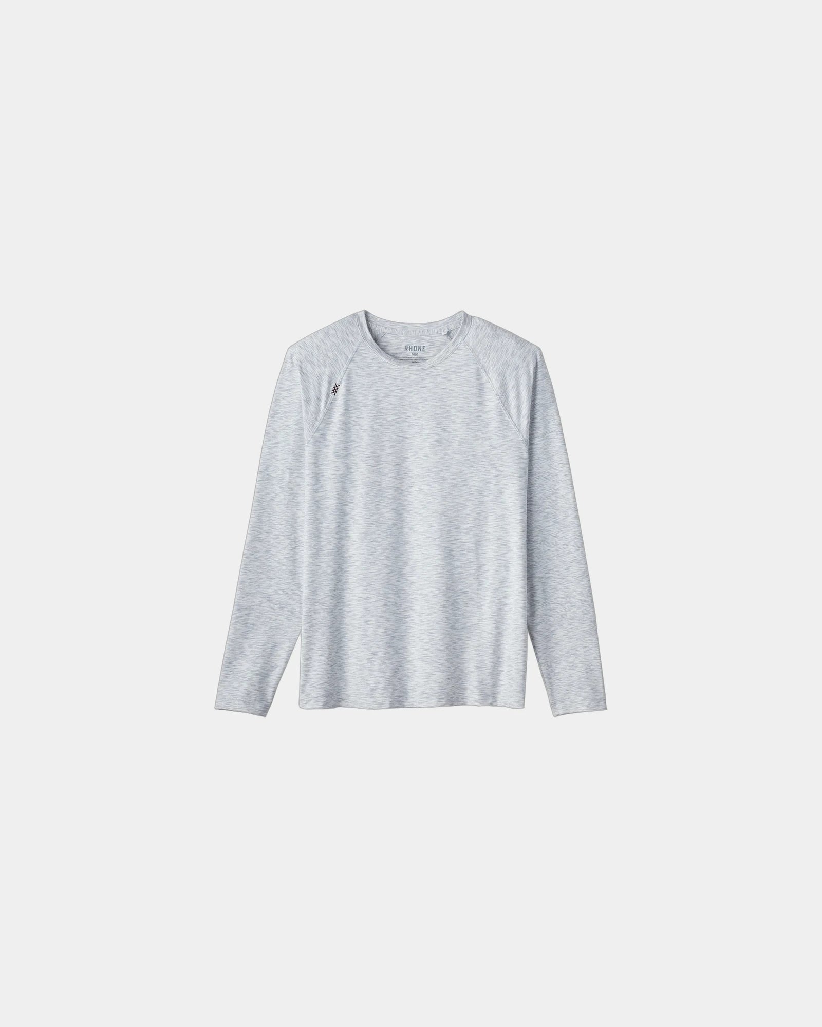 Custom UPF 50+ moisture-wicking long sleeve shirt - Gray Space Dye