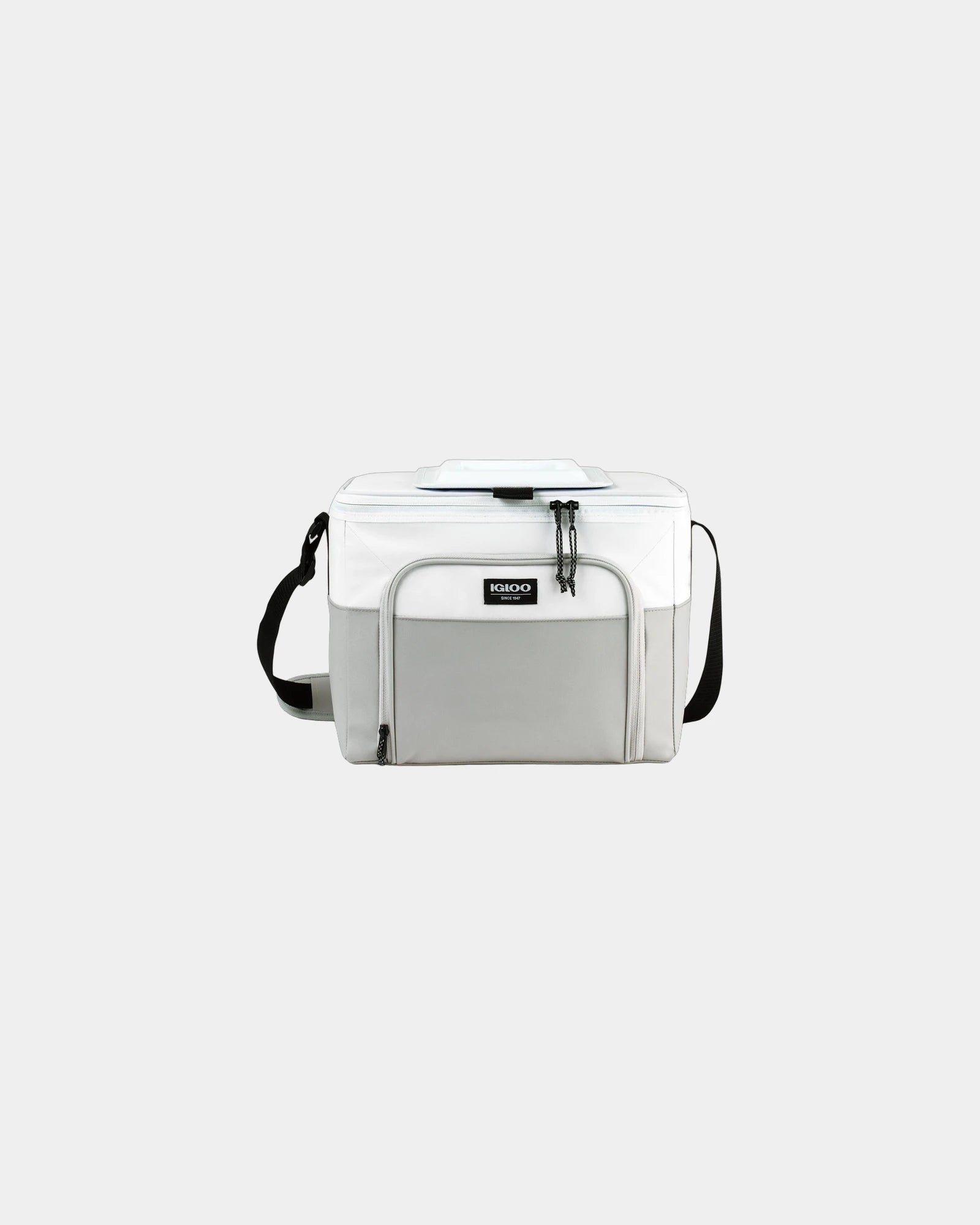 Custom 24-can hard-lined cooler with MaxCold insulation - White-Grey