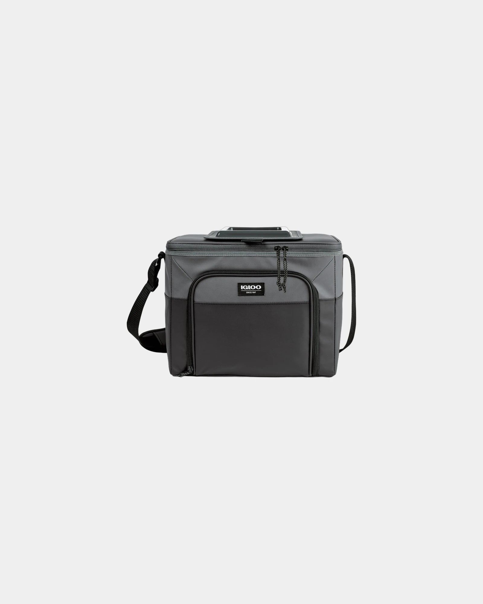 Custom 24-can hard-lined cooler with MaxCold insulation - Black-Grey