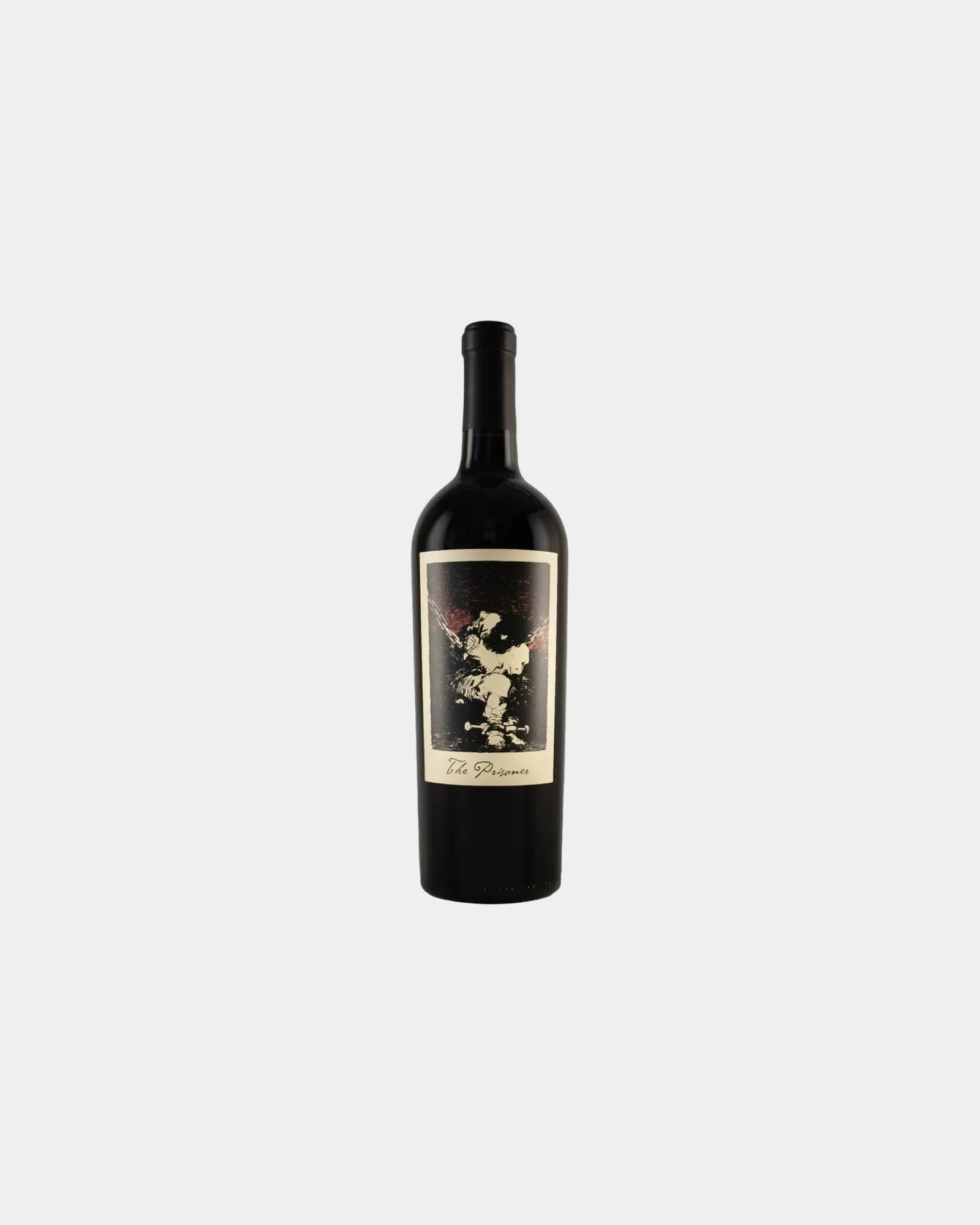 Custom etched 750ml red blend wine bottle gift - Black