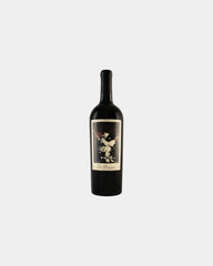 Custom etched 750ml red blend wine bottle gift - Black
