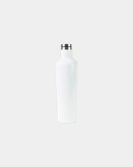 Custom stainless steel Corkcicle 25 oz canteen bottle - Gloss White