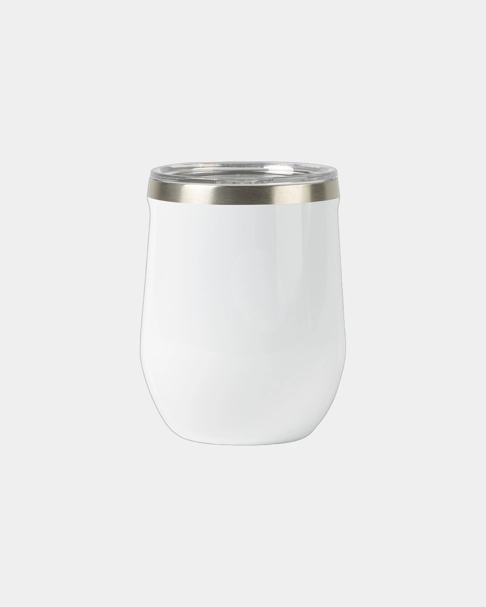 Custom insulated stainless steel Corkcicle wine cup - Gloss White
