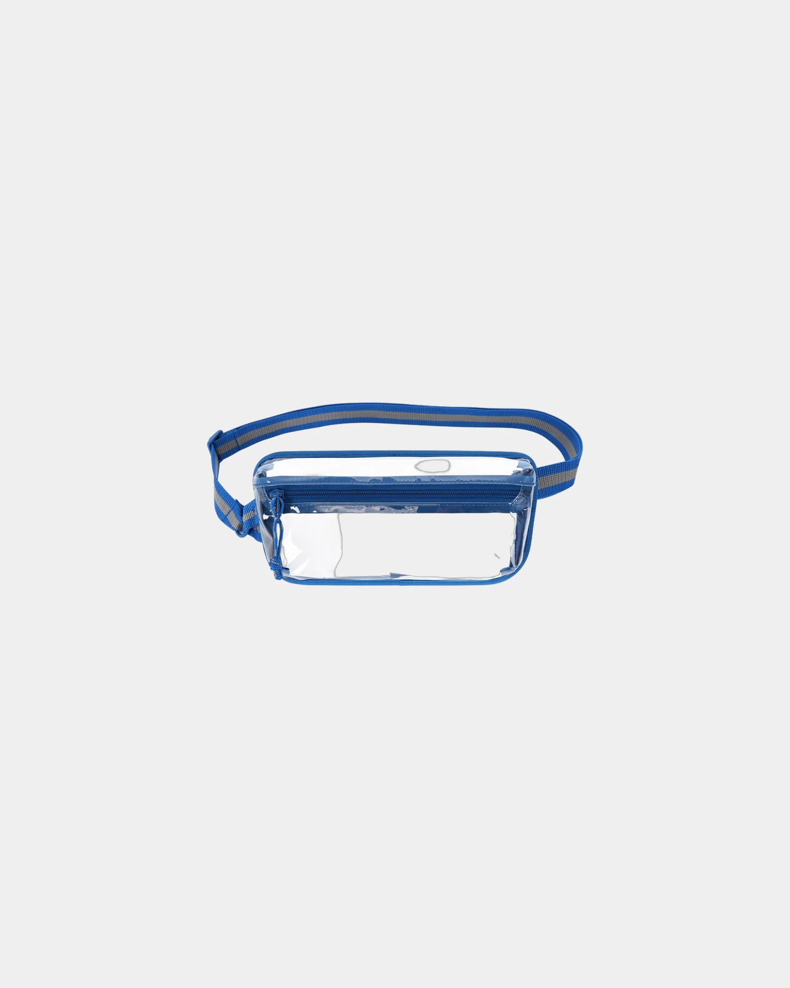 Custom clear TPU mini sling bag with front panel print - Royal Blue