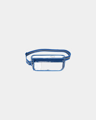 Custom clear TPU mini sling bag with front panel print - Royal Blue