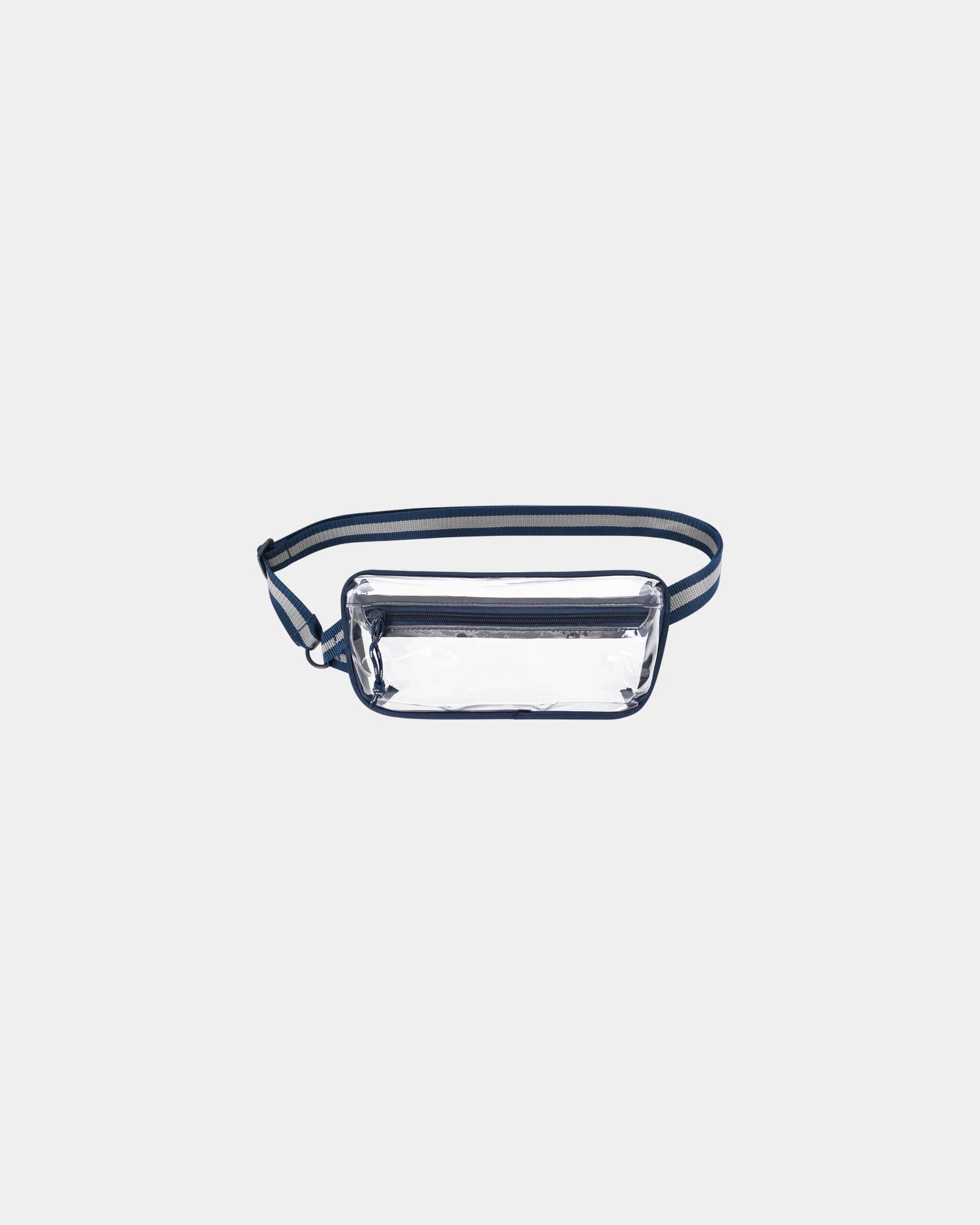 Custom clear TPU mini sling bag with front panel print - Navy