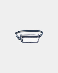 Custom clear TPU mini sling bag with front panel print - Navy