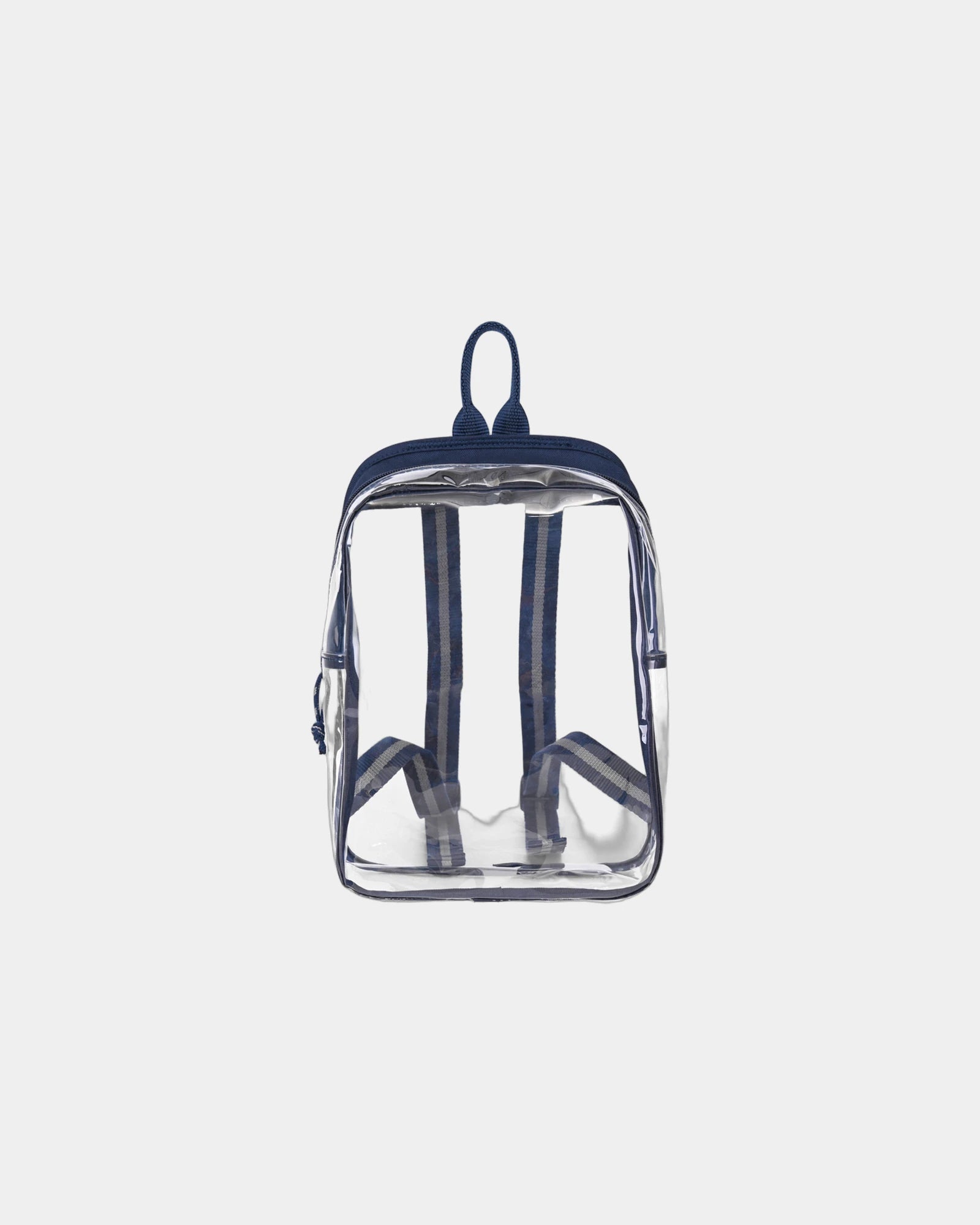 Custom clear mini backpack with TPU front panel - Navy