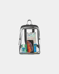 Custom clear mini backpack with TPU front panel - 1
