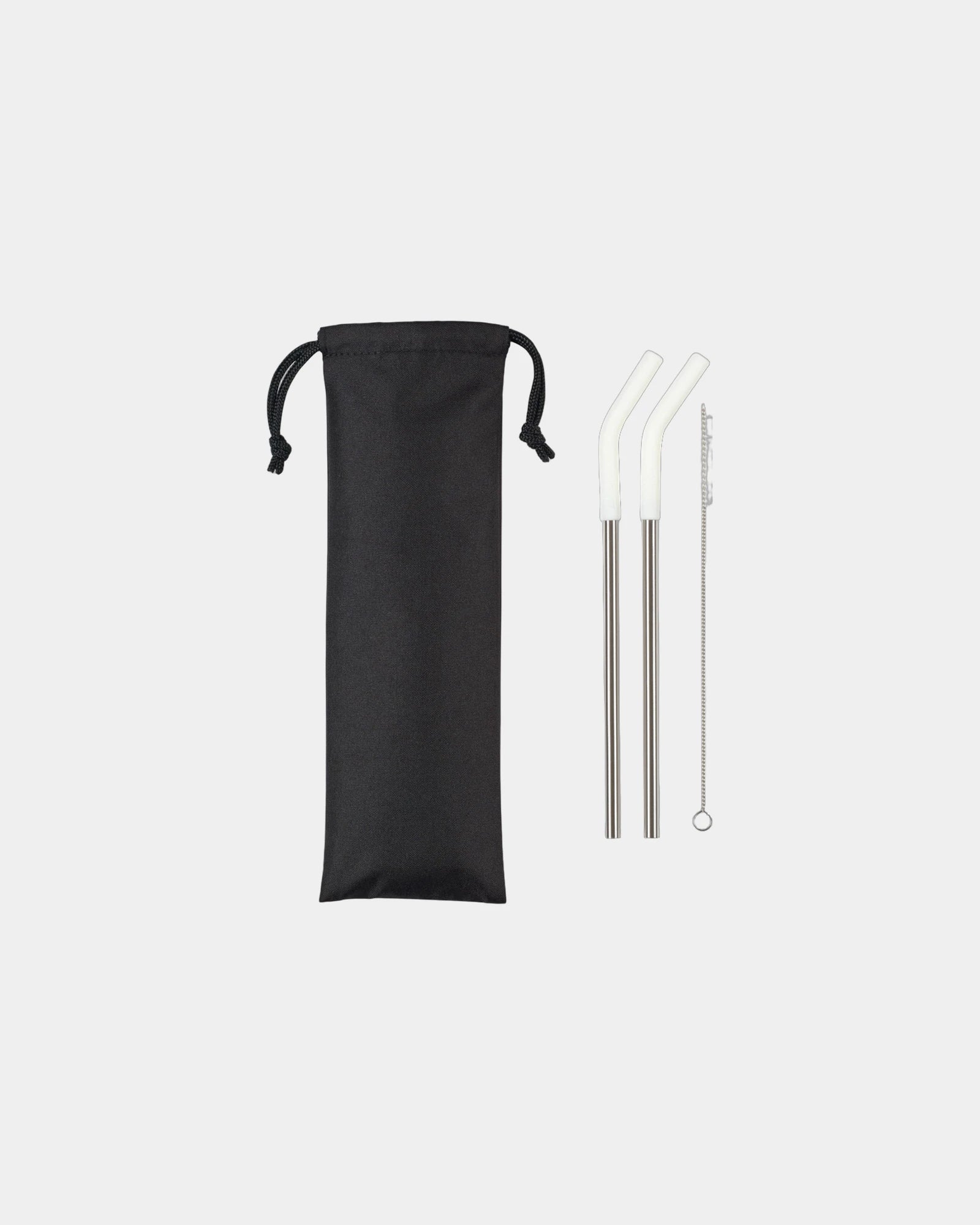 Custom stainless steel straw set with travel pouch - 3