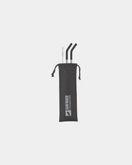 Custom stainless steel straw set with travel pouch - 2