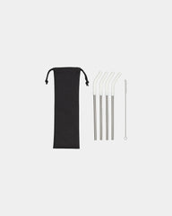 Custom stainless steel 4-pack straw set with pouch - 3